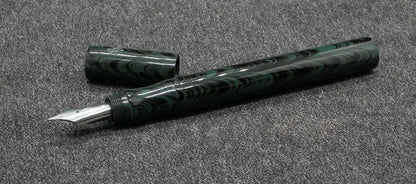 Hale - Small -Indian Blue ebonite-Bock #6 nib