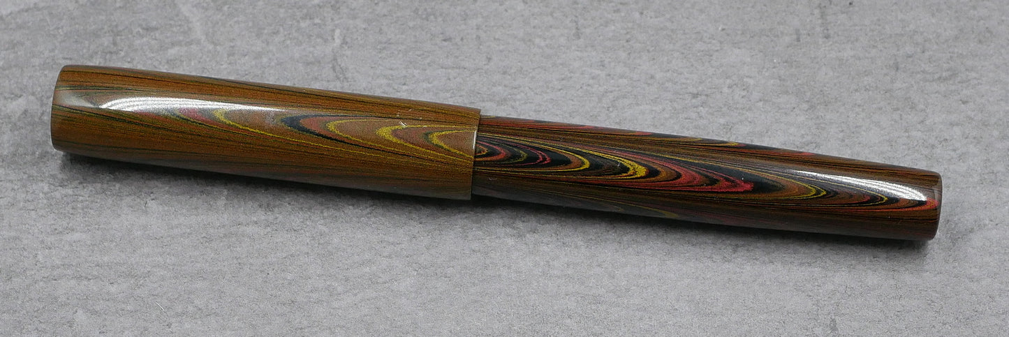 Orville - Medium - Nikko Autumn ripple ebonite - #6 nib