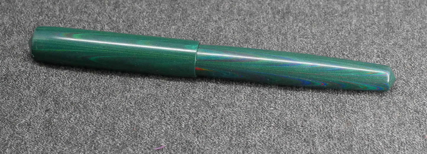 Orville C - Peacock ebonite - small - #6 nib