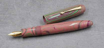 Sumpter - Oversize - SEM Pinks and Greens ebonite - #6 nib