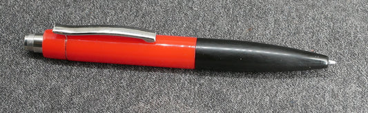 Preston Ballpoint - Red acrylic and matte black ebonite